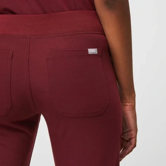 Figs Women's Burgundy Pants - Picture 3 of 9